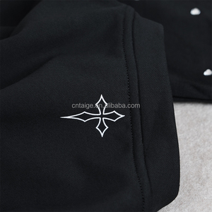 <span class=keywords><strong>T</strong></span>-<span class=keywords><strong>shirt</strong></span> da Uomo alla Moda Vintage Pesante Oversize con Grafica Personalizzata Strass Taglio Squadrato Corta Effetto Invecchiato - Product Image 4