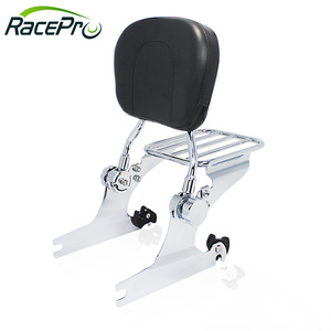 RACEPRO Réglable Amovible Sissybar Sissy Bar Passager Dossier et Porte-Bagages pour <span class=keywords><strong>Harley</strong></span> <span class=keywords><strong>Davidson</strong></span> Dyna 2006-2017 - Product Image 1