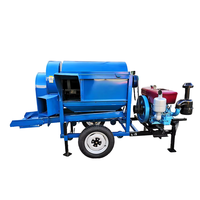 Décortiqueuse de riz et de blé électrique diesel modèle 5TD-90 avec tamis vibrant et construction robuste en acier pour l'agriculture