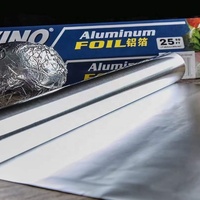 Rouleau de papier aluminium de qualité alimentaire, résistant, antiadhésif, pour usage en cuisine