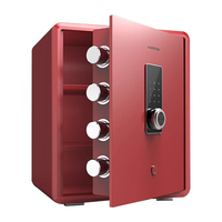 Coffre-fort à empreintes digitales de 45 cm, coffre-fort à mot de passe, coffre-fort de sécurité, boîtes de sécurité antivol, coffre-fort pour argent, fichiers, pour bureau, hôtel, maison