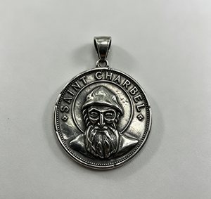 Collar con Colgante de Medallón de la Sainte <span class=keywords><strong>Chapelle</strong></span> Chapado en Oro de Doble Cara, Cadena de Acero Inoxidable, Regalo Cristiano Vintage - Product Image 5