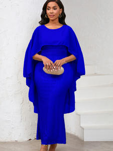 Meilleures ventes Cape en mousseline de soie à paillettes Robes de soirée pour banquet Robe pour femmes - Product Image 2