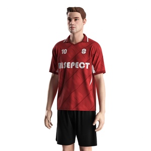 Uniforme de Fútbol Personalizado con Cuello en V, Malla de Secado Rápido, Inserciones que Controlan la Humedad y Detalles Personalizados para Partidos de Liga - Product Image 2