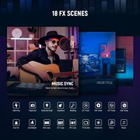 Neewer 18 Scènes Lumière LED RVB pour Photo, Audio, Vidéo, Streaming en Direct, 2900K-7000K, Lumière de Jeu