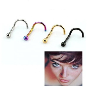 Anillo de Nariz de <span class=keywords><strong>Titanio</strong></span> G23 de Grado Implante Personalizado al por Mayor, Piercing de Nariz, Piercing Corporal - Product Image 3