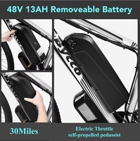Vélo Électrique Transfrontalier avec Livraison Directe Disponible, VTT de 29 Pouces à 21 Vitesses en Alliage d'Aluminium avec Moteur Arrière Sans Balais, Idéal pour les Trajets Quotidiens