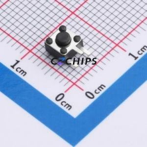 TSA45513-038D532DA Tactile Switch Bent Lead Through Hole-3P,4.5x4.5mm Switch Single Pole Single Throw Round Button 2.8N 4.5mm - Product Image 1