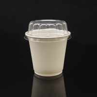 Sulide personnalisé 180ml emballage de crème glacée pp conteneurs recyclables 6oz gobelets en plastique jetables diamètre 75mm