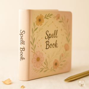 LABON Floral Spell Book Hardcover Square Journal Cute Constellation Witch Notebook para niñas Magic Gift Diary Sketchbook - Product Image 5