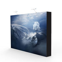 Publicité extérieure personnalisée en aluminium sans cadre affiche tension tissu LED panneau rétro-éclairé boîte à lumière