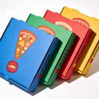 Boîtes à pizza triangulaires isolées personnalisées, boîtes à pizza écologiques personnalisées