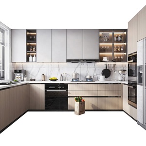 New Product Kitchen Modular Kitchen Cabinets WIth Lacquer Finish Modern Style Kitchen