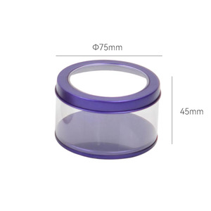 7.5*4.5cm with <strong>clear</strong> <strong>Lid</strong> Round Acrylic Tin <strong>Gift</strong> Packaging PVC Wedding Luxury Chocolate <strong>Box</strong> - Product Image 3