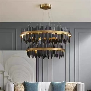 <span class=keywords><strong>Luminaire</strong></span> suspendu moderne de luxe <span class=keywords><strong>pour</strong></span> <span class=keywords><strong>salon</strong></span>, <span class=keywords><strong>salle</strong></span> <span class=keywords><strong>à</strong></span> <span class=keywords><strong>manger</strong></span>, chambre <span class=keywords><strong>à</strong></span> coucher, hauteur réglable, 3000K, design créatif, lumière circulaire, hôtels - Product Image 4