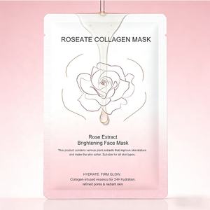 Mascarilla Facial de Ácido Hialurónico, Vitamina C y Colágeno de Marca Privada, Mascarilla Coreana para Dormir con Extracto de Rosa, Iluminadora - Product Image 3