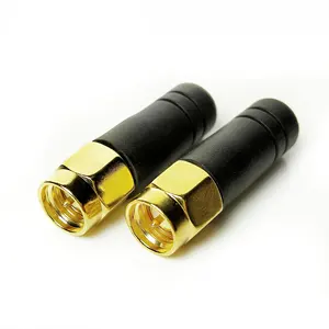 Đồng cho SMA nam <span class=keywords><strong>2.4GHz</strong></span> 5.8Ghz không dây ăng ten lưỡng cực với lớp phủ cao su - Product Image 1
