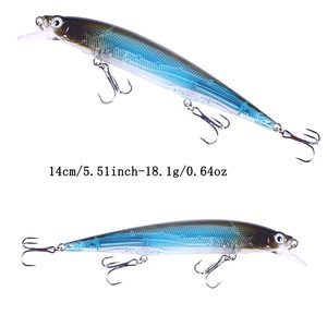 Leurre de pêche artificiel dur, type Minnow Wobbler, en plastique rigide, suspendu, Jerkbait 110mm SP pour la pêche au bar. - Product Image 4
