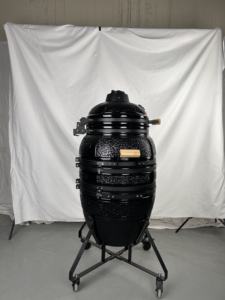 KIMSTONE - Barbecue <span class=keywords><strong>Kamado</strong></span> suspendu en céramique de <span class=keywords><strong>21</strong></span> pouces avec base trépied élargie, Tandoor personnalisable pour cuisine indienne traditionnelle - Product Image 3