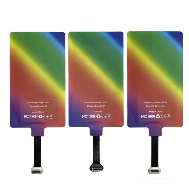 ZYSY Backstick Style Wireless Charger Receiver, 10W, 5V, 2A, Qi with Type-C Connector, Fast Charging Receiver Module,