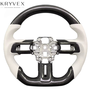 Volante Kryvex para <span class=keywords><strong>Mustang</strong></span> S550 Coupé 2015-2023 GT GT350 GT500, Personalizado en Fibra de Carbono y Cuero, con Calefacción y Pantalla LED - Product Image 6