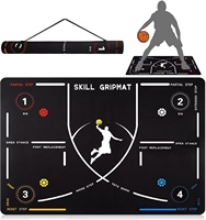 Tapis d'entraînement de basketball, coussinets d'agilité pour les pieds, antidérapants, silencieux, pliables, faciles à transporter, taille et couleur personnalisables, améliorent la vitesse