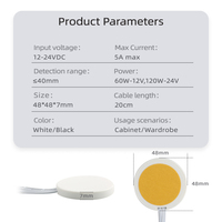 Interrupteur tactile LED DC12V/24V peut pénétrer le bois, la pierre, la surface cachée en plastique 5A/60W interrupteur de commande tactile