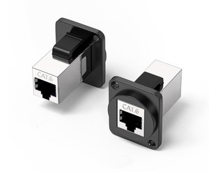 ANSHI D-Type UTP <span class=keywords><strong>RJ45</strong></span> Cat5 Montage sur panneau Prise Keystone Femelle CAT5E & CAT6 Connecteur Télécommunications Télécommunications Keyston Jack - Product Image 6