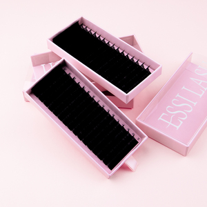Extensions de cils <span class=keywords><strong>ESSI</strong></span> LASH en gros, douces et naturelles, 25 mm, étiquette privée, extensions de cils volumineuses faites à la main - Product Image 3