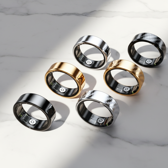 SY02 Smart Ring With Stainless Steel Technology, Health Monitoring, Gesture Control IP68 Waterproof Technology Sleep Tracking