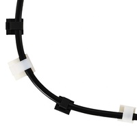 Clips et organisateurs de câbles en nylon de type R adhésifs avec supports de câbles pour une utilisation industrielle et domestique Gestionnaire de câbles