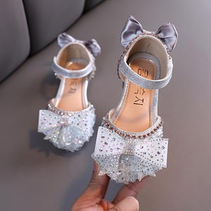 Sandali da bambina con suola morbida in pelle con paillettes principessa ballerina <span class=keywords><strong>per</strong></span> bambini scarpe da sposa <span class=keywords><strong>per</strong></span> bambini sandali - Product Image 5