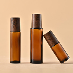Botella Cuadrada de Vidrio con Tapa de Mármol, Color Té, Anti-reflejante, para Lociones Cosméticas, 10 ml, Portátil, con Gotero, Muestra de Prueba - Product Image 6