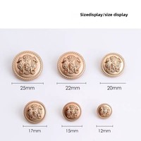 Boutons en métal style preppy Hippocampus pour vestes, coupe-vent, chemises – Décoratifs, élégants et assortis