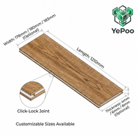 Suelo SPC de Lujo, Vinilo en Tablas, PVC EIR, Tablas Anchas, Impermeable, 4mm, Sistema de Clic, Resistente al Desgaste, Ecológico, Personalizable para el Hogar