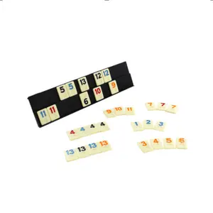 Sets de cartes pour jouer ventre en bois, 4 plateaux, pièces classiques, jeu de société, en famille, amis