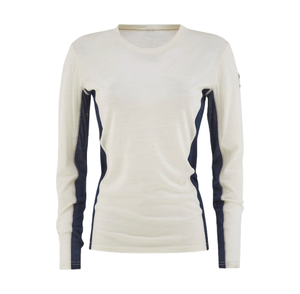 Maglia a Collo Tondo da <span class=keywords><strong>Donna</strong></span> in 100% <span class=keywords><strong>Lana</strong></span> Merino, Strato Base a Maniche Lunghe con Blocchi <span class=keywords><strong>di</strong></span> Colore, Intimo per Sport - Product Image 6