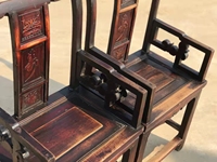 Meilleur fauteuil en bois d'orme sculpté de style chinois pour salon, best-seller