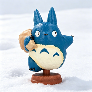Figurine en résine style <span class=keywords><strong>Totoro</strong></span> bleu, statue <span class=keywords><strong>de</strong></span> collection mignonne d'anime, ornement <span class=keywords><strong>de</strong></span> décoration pour la maison, pour bureau et étagère, cadeau pour les fans d'animation - Product Image 2