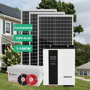 家庭用の完全な太陽エネルギーハイブリッド1kw3kw 5kw 5kva10kwオフグリッド太陽光発電パネルシステム