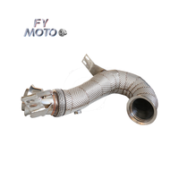 Pour AMG GT43 GT50 GT53 GLE53 S450 S500 M256 3.0T Downpipe 2017 + avec bouclier thermique