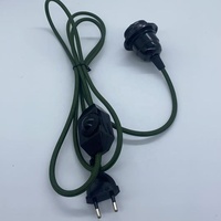 Gradateur de prise UE et support d'ampoule de lampe en bakélite E27 2 mètres de cordon en tissu pour appareils ménagers cordons d'alimentation et rallonges