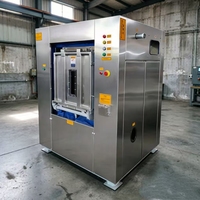 Laveuse-essoreuse industrielle à barrière de 100 kg pour équipements lourds et spécialisés / Machine à laver à barrière sanitaire pour hôpitaux