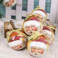 Décorations de Noël à suspendre : Boules peintes décoratives