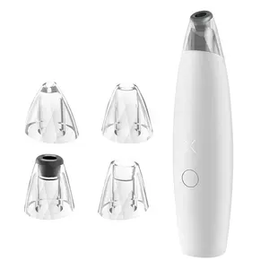 New Facial Pore Cleaner Comedo Suction Rechargeable Vacuum Nose Blackhead Remover With Four Heads Home Use Beauty Equipment
