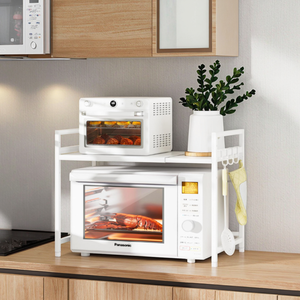 Soporte de exhibición para horno <span class=keywords><strong>microondas</strong></span> mejorado para el hogar estante doble para <span class=keywords><strong>microondas</strong></span> y horno eléctrico estante de almacenamiento de cocina con <span class=keywords><strong>microondas</strong></span> - Product Image 3