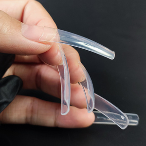 500 <span class=keywords><strong>Uñas</strong></span> Postizas Transparentes/Naturales <span class=keywords><strong>para</strong></span> Práctica y Exhibición, Forma <span class=keywords><strong>de</strong></span> Ataúd Delgada - Product Image 3