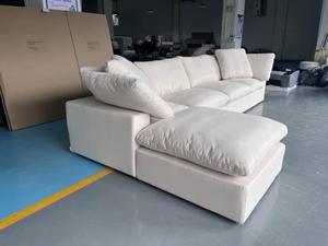 Koleksi Sofa Linen Cloud Wabi-Sabi Cozy untuk Perabot Rumah, Sofa Modular Sectional untuk Ruang Tamu - Product Image 5