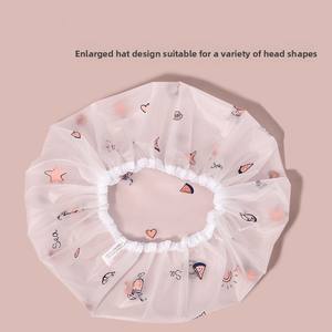 Gorro de Ducha EVA de Una Sola Capa, Moderno, con Estampado de Dibujos Animados, Alta Elasticidad e Impermeable, Excelente Estilo - Product Image 4