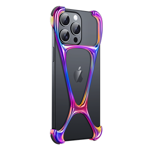 Boneruy M06 + étui de téléphone multicolore sans cadre en alliage d'aluminium housse de téléphone portable en métal pour <span class=keywords><strong>iPhone</strong></span> <span class=keywords><strong>14Pro</strong></span> <span class=keywords><strong>Max</strong></span> 15 15Pro 15 Pro <span class=keywords><strong>Max</strong></span> - Product Image 2